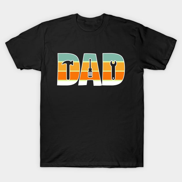 Retro Dad Mechanic Father's Day T-Shirt by Teewyld